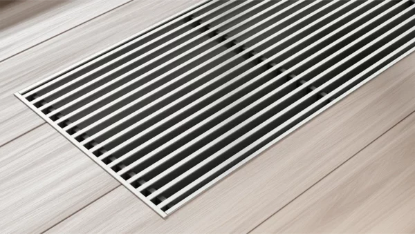Linear T-shaped grille